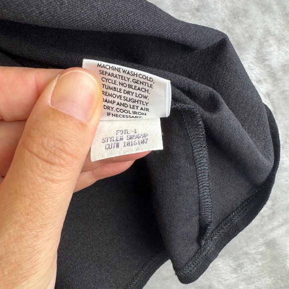 Eileen Fisher Black Midi Skirt Wrap‎ Style Women's PL 90s Career Casual (1365) - Picture 5 of 10